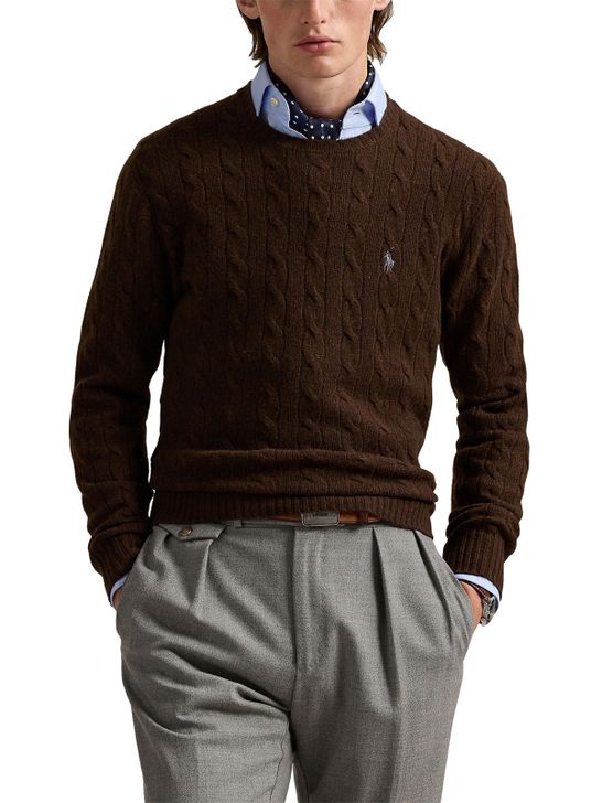sweater-polo-ralph-lauren-cable-brown