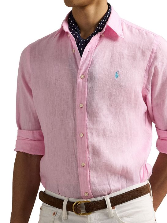camicia-polo-ralph-lauren-lino-rosa-710968915-002