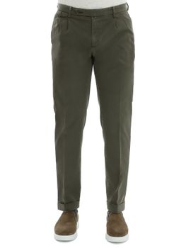 Pantaloni Briglia 1949 Tencel-Cotone Verde