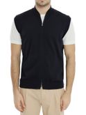 vest filippo de laurentiis bomber blue
