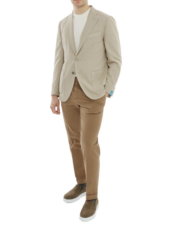blazer-santaniello-micro-herringbone-brown