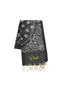 Beach Towel MC2 Saint Barth Foutas Black