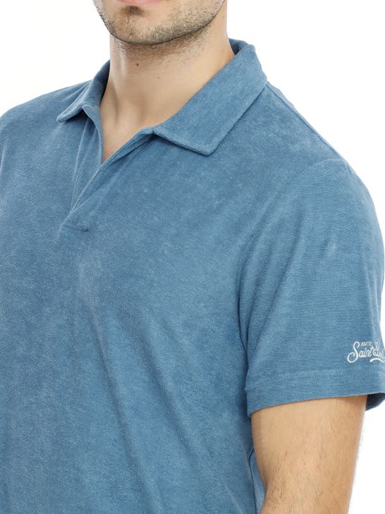 polo-shirt-mc2-saint-barth-terry-light-blue