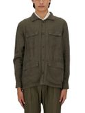 field jacket herno sahara linen green