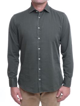 Shirt Bastoncino Gabardine Green