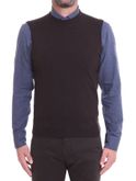 gilet filippo de laurentiis marrone