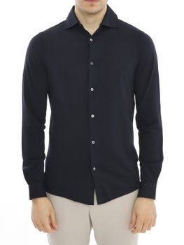Camicia Filippo De Laurentiis Piquet Blu