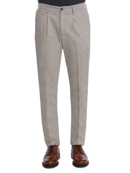 Pantaloni Devore Incipit Double Flannel Beige