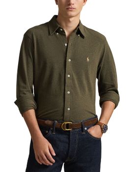 Camicia Polo Ralph Lauren Mesh Verde