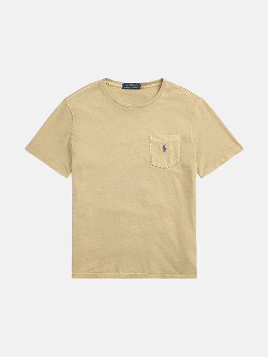 t-shirt-polo-ralph-lauren-pocket-beige