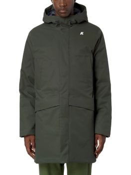 Giaccone K-Way Jarno Twill Marmotta Verde