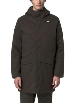 Giaccone K-Way Jarno Twill Marmotta Verde