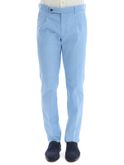 pantaloni berwich gabardina azzurro