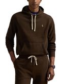 felpa polo ralph lauren cappuccio marrone