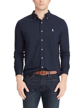 Camicia Polo Ralph Lauren Mesh Blu