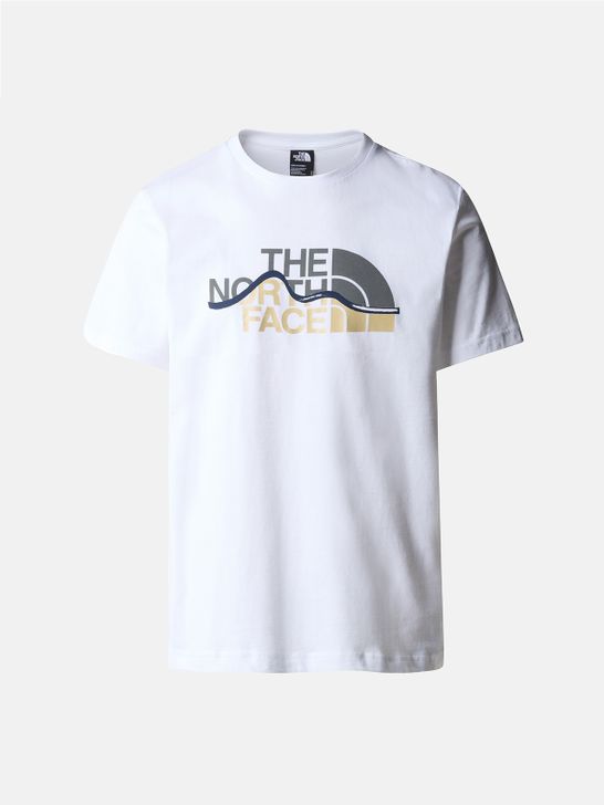 t-shirt-the-north-face-mountain-line-white