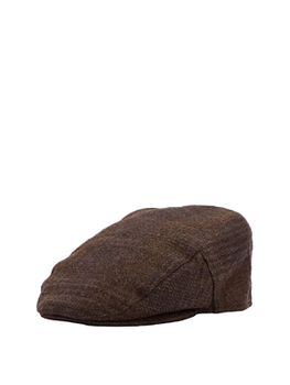 Flat Cap Barbour Deveron Tweed Brown
