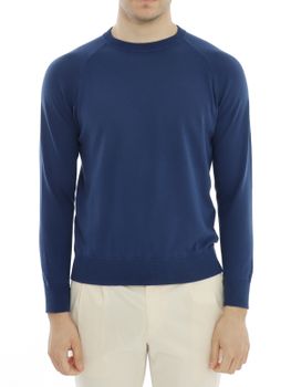 Felpa Magazzino Ricambi Pima Cotton Blu
