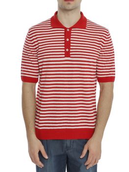 Polo Gallia Righe Rosso