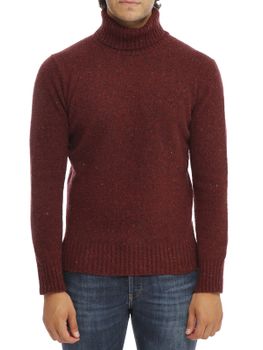 Sweater Kangra Tweed-Effect Bordeaux