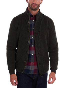 Sweater Barbour Essential Patch Zip Green