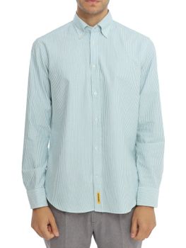 Camicia BD Baggies Oxford Bianco/Verde