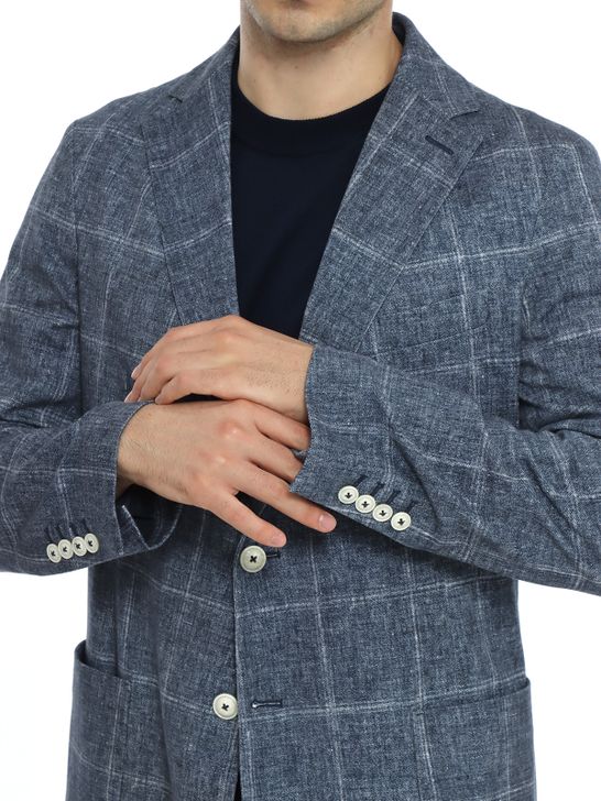 blazer-circolo-1901-overcheck-blue