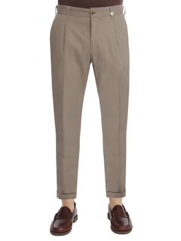 Pantaloni Myths Popeline Marrone