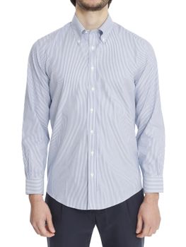 Camicia Brooks Brothers Pinpoint Bianco/Blu