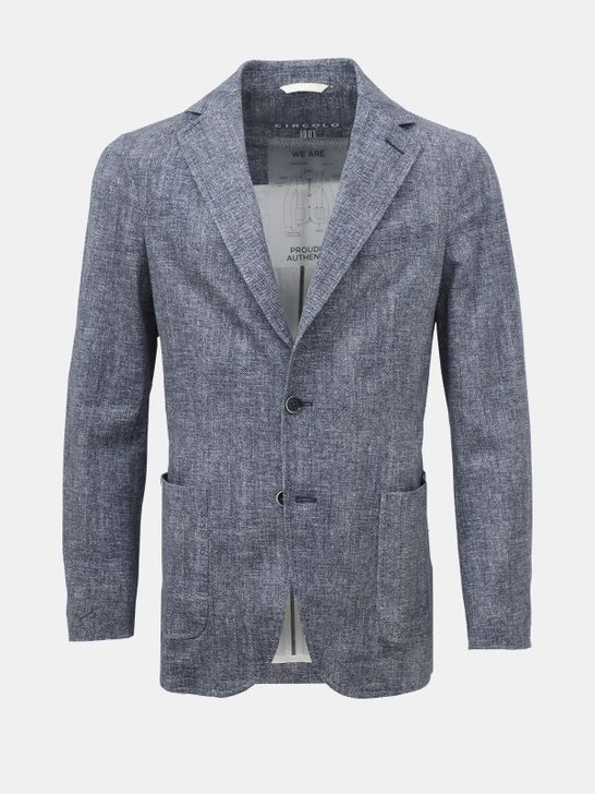 blazer-circolo-1901-herringbone-blue