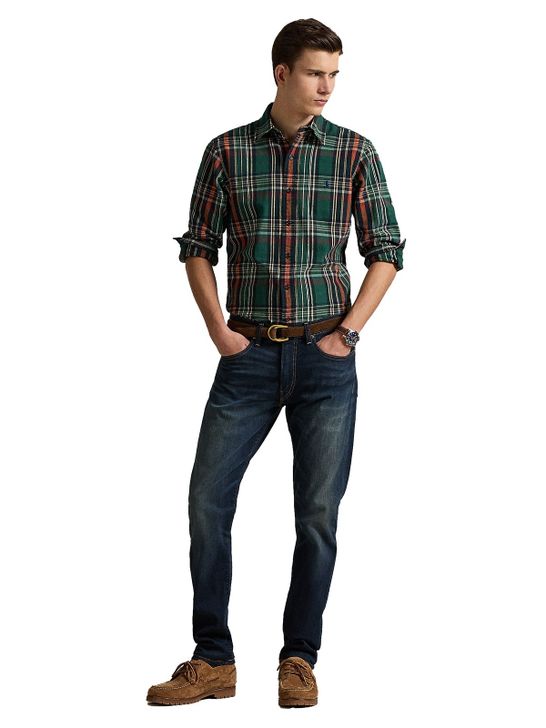 camicia-polo-ralph-lauren-plaid-oxford-verde-710p00524-002