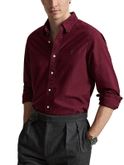 camicia polo ralph lauren oxford garment dyed bordeaux
