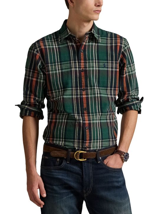 camicia-polo-ralph-lauren-plaid-oxford-verde-710p00524-002