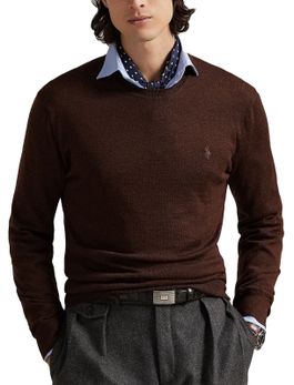 Maglia Polo Ralph Lauren Washable Wool Marrone