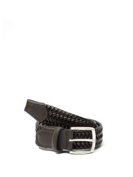 Cintura Alberto Luti Elastico Cerato Marrone