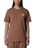 t-shirt the north face simple dome brown