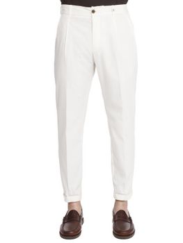 Pantaloni Myths Popeline Bianco
