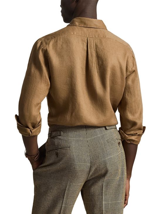 camicia-polo-ralph-lauren-lino-marrone-710966294-505