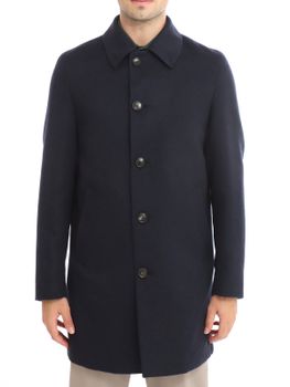 Cappotto Sartoria Latorre Cashmere-Seta Blu