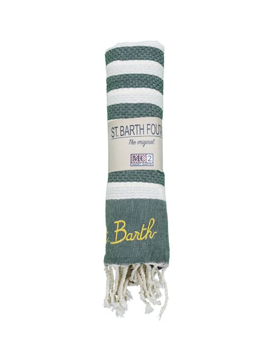 beach-towel-mc2-saint-barth-fouta-green