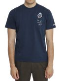 t-shirt mc2 saint barth austin blue