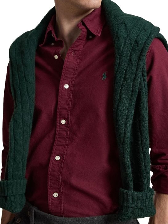camicia-polo-ralph-lauren-oxford-garment-dyed-bordeaux-710805564-526