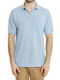 polo shirt mc2 saint barth cotton light blue