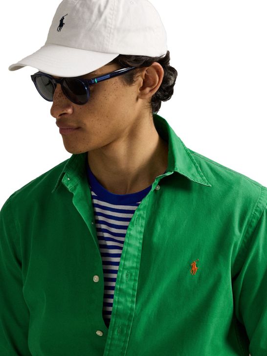 shirt-polo-ralph-lauren-twill-green