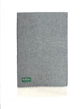 Sciarpa Alan Paine Tackely Cashmere Blu/Grigio