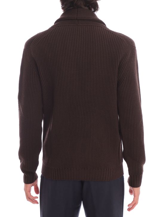 cardigan-filippo-de-laurentiis-merino-brown