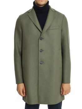 Cappotto Harris Wharf London Verde