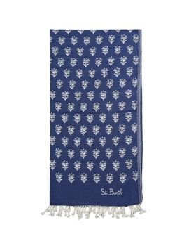 Telo Mare MC2 Saint Barth Foutas Jacquard Blu