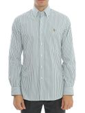 camicia polo ralph lauren pinpoint verde