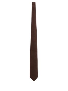 Cravatta Holliday & Brown Jacquard Marrone